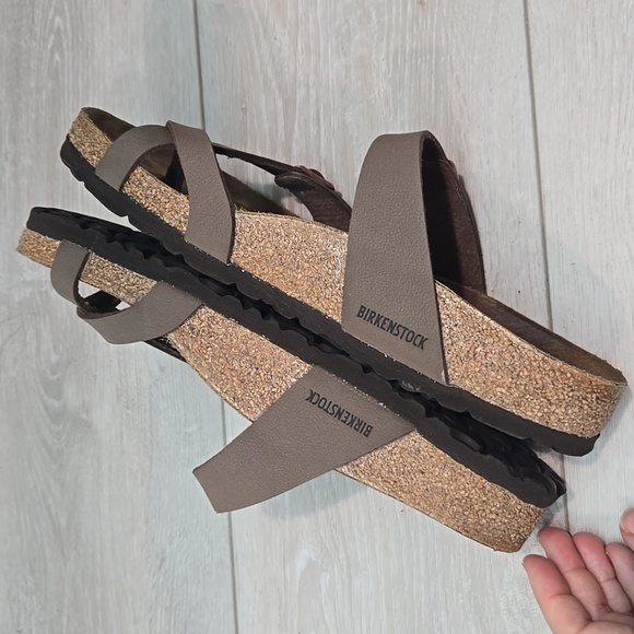 Birkenstock Women Mayari Loop Toe Sandals Brown Shoes Sz 39/8 Regular - Picture 8 of 11